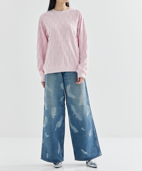 MASU/エムエーエスユー】ANGEL PILE JACQUARD SWEATSHIRT（スウェット 