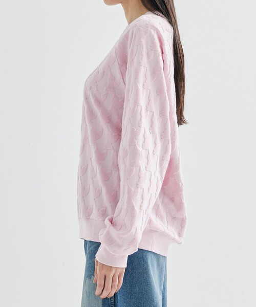 トップス MASU Angel Pile Jacquard Sweatshirt MASU(エムエーエスユー)のANGEL PILE JACQUARD SWEATSHIRT BLACK