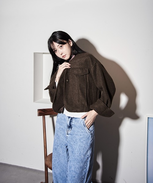 【セール】ハイウエストダメージ加工デニム（デニムパンツ）｜Y/lim（イリム）