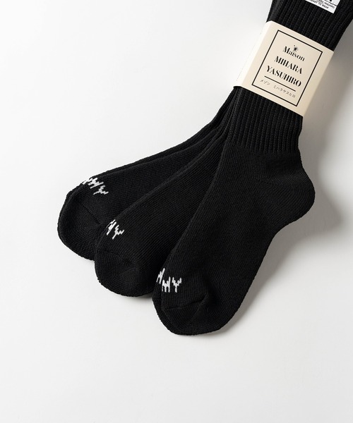 Maison MIHARA YASUHIRO(メゾンミハラヤスヒロ)の「MMY 3-Pack Socks(ソックス/靴下・メンズ・ブラック/ホワイト・FREE)」の6枚目の写真