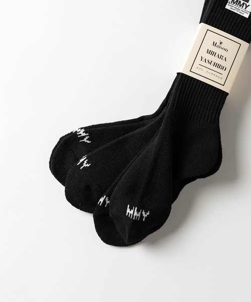 Maison MIHARA YASUHIRO(メゾンミハラヤスヒロ)の「MMY 3-Pack Socks(ソックス/靴下・メンズ・ブラック/ホワイト・FREE)」の5枚目の写真