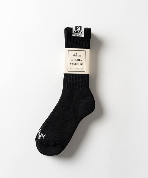 Maison MIHARA YASUHIRO(メゾンミハラヤスヒロ)の「MMY 3-Pack Socks(ソックス/靴下・メンズ・ブラック/ホワイト・FREE)」の7枚目の写真