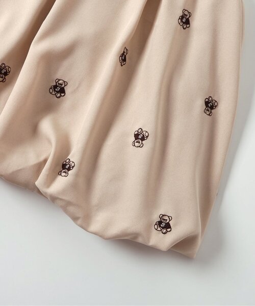 apres les cours（アプレレクール）の「【リンク】tiny bear ジャンパースカート（ジャンパースカート・キッズ・アイボリー/ブラウン・80/90/100/110/120）」の3枚目の写真