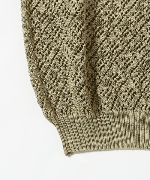 BEAMS F(ビームスエフ)の「RAffa MOLINA / Uネック ジャカード ベスト(ニット/セーター・メンズ・ベージュ・SMALL/MEDIUM)」の5枚目の写真