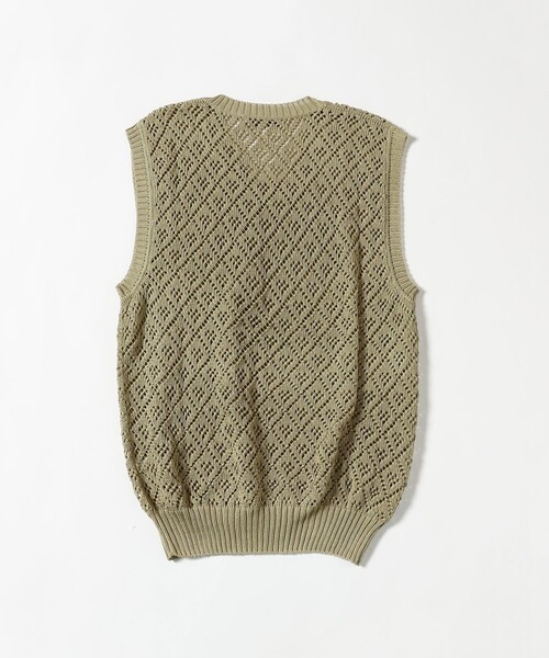 BEAMS F(ビームスエフ)の「RAffa MOLINA / Uネック ジャカード ベスト(ニット/セーター・メンズ・ベージュ・SMALL/MEDIUM)」の4枚目の写真