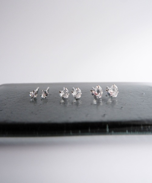 セール】SARINOHANA/ハートピアス/silver925/キュービック