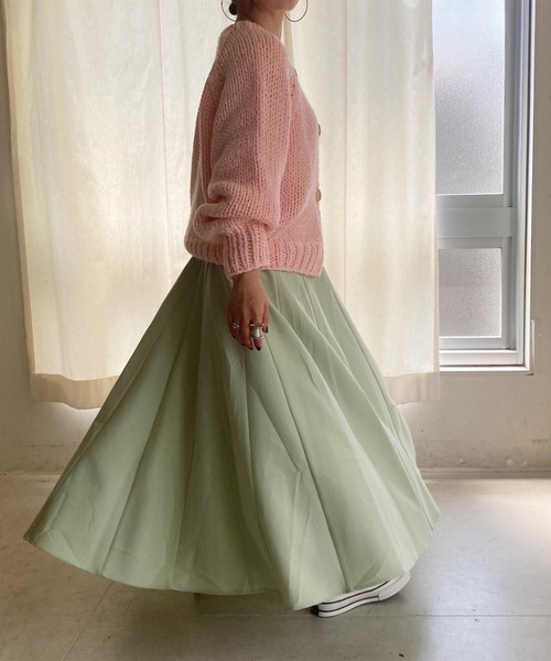 セール】ハンドニットウールブレンドカーディガン（comochi original