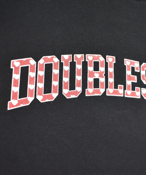DOUBLE STEAL（ダブルスティール）の「College hart 裏起毛スウェット（スウェット・メンズ・ブラック/アッシュグレー・LARGE/X-LARGE）」の3枚目の写真