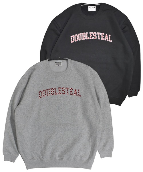 DOUBLE STEAL（ダブルスティール）の「College hart 裏起毛スウェット（スウェット・メンズ・ブラック/アッシュグレー・LARGE/X-LARGE）」の5枚目の写真