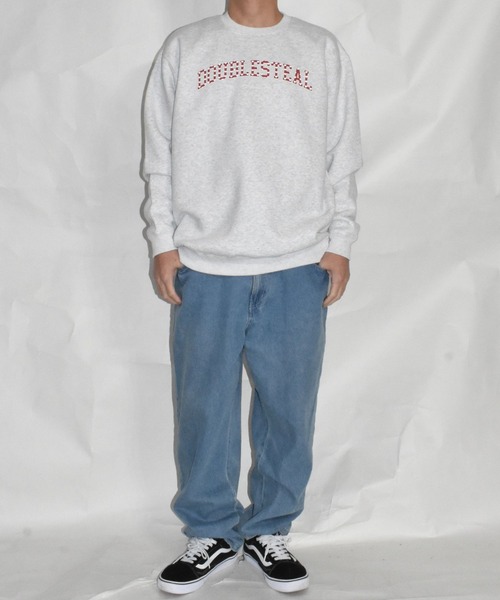 DOUBLE STEAL（ダブルスティール）の「College hart 裏起毛スウェット（スウェット・メンズ・ブラック/アッシュグレー・LARGE/X-LARGE）」の6枚目の写真