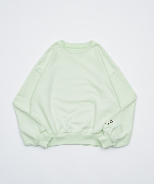SATUR 刺繍スウェット sweat-white-sufs-ys-st01-