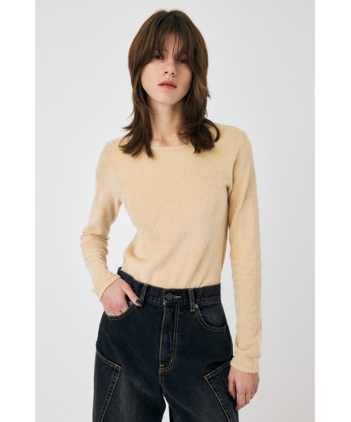 moussy 新宿 LIMITED 2WAY VELOUR TOP 楽天市場】2way velour tops／ブラック バイ マウジー（BLACK BY