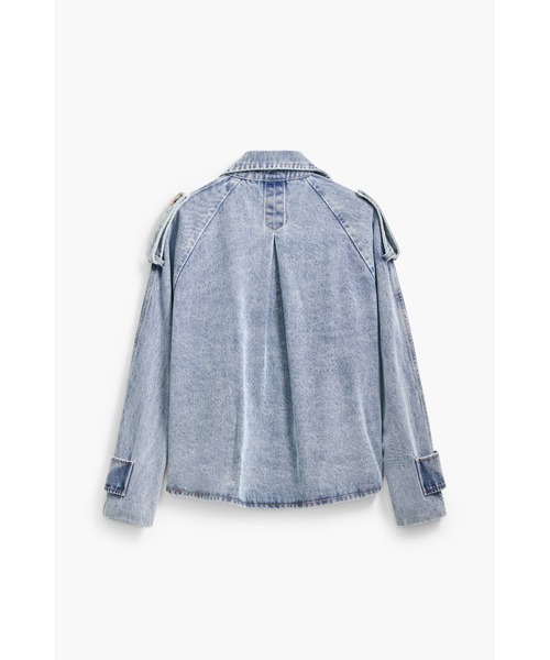 Desigual（デシグアル）の「クロストラッカージャケットデニム（デニムジャケット・レディース・ブルー・L/M/S）」の2枚目の写真