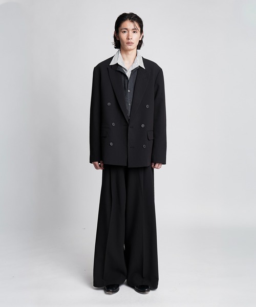 SINSS(シンス)の「Double tailored jacket / ダブルテーラードジャケット(セットアップ可能)(テーラードジャケット・メンズ・ブラック/ブラウン/チャコール・LARGE/MEDIUM/SMALL/X-SMALL)」の17枚目の写真