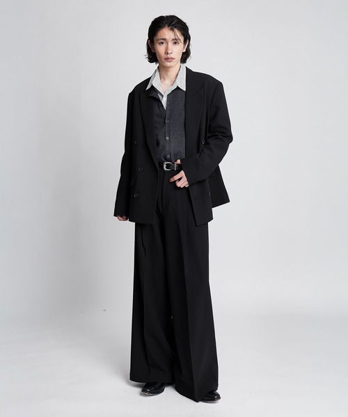SINSS(シンス)の「Double tailored jacket / ダブルテーラードジャケット(セットアップ可能)(テーラードジャケット・メンズ・ブラック/ブラウン/チャコール・LARGE/MEDIUM/SMALL/X-SMALL)」の22枚目の写真