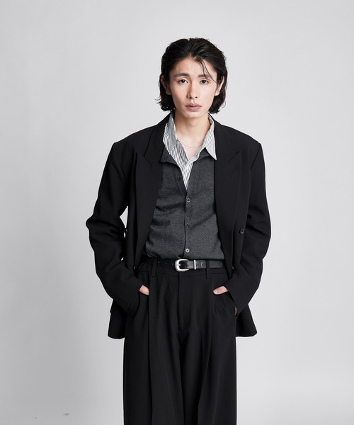 SINSS(シンス)の「Double tailored jacket / ダブルテーラードジャケット(セットアップ可能)(テーラードジャケット・メンズ・ブラック/ブラウン/チャコール・LARGE/MEDIUM/SMALL/X-SMALL)」の16枚目の写真
