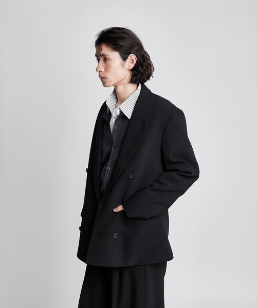 SINSS(シンス)の「Double tailored jacket / ダブルテーラードジャケット(セットアップ可能)(テーラードジャケット・メンズ・ブラック/ブラウン/チャコール・LARGE/MEDIUM/SMALL/X-SMALL)」の4枚目の写真