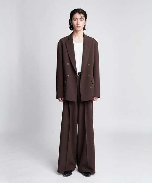 SINSS(シンス)の「Double tailored jacket / ダブルテーラードジャケット(セットアップ可能)(テーラードジャケット・メンズ・ブラック/ブラウン/チャコール・LARGE/MEDIUM/SMALL/X-SMALL)」の11枚目の写真