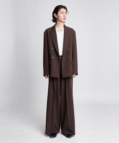 SINSS(シンス)の「Double tailored jacket / ダブルテーラードジャケット(セットアップ可能)(テーラードジャケット・メンズ・ブラック/ブラウン/チャコール・LARGE/MEDIUM/SMALL/X-SMALL)」の12枚目の写真