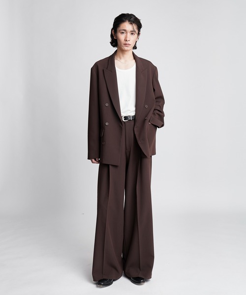 SINSS(シンス)の「Double tailored jacket / ダブルテーラードジャケット(セットアップ可能)(テーラードジャケット・メンズ・ブラック/ブラウン/チャコール・LARGE/MEDIUM/SMALL/X-SMALL)」の13枚目の写真