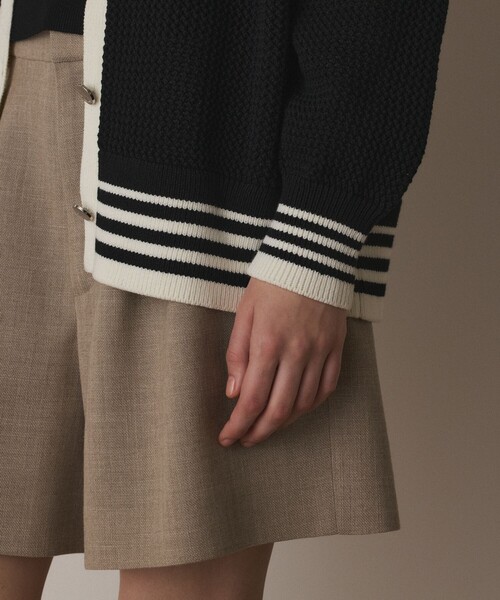 Diagram（ダイアグラム）の「メッシュラインニットカーディガン（カーディガン/ボレロ・レディース・ホワイト/ブラック/イエロー・36）」の21枚目の写真