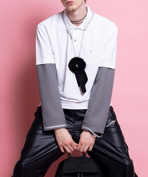 MILKBOY(ミルクボーイ)の「CUSTOM POLO L.S. Tシャツ(ポロシャツ・レディース・C/A・FREE)」の1枚目の写真