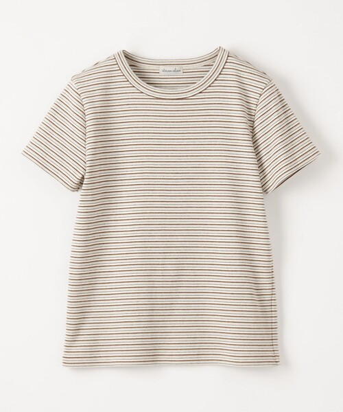 つ*き様 新品未使用 Steven Alan コットンボーダーTシャツ Steven Alan＞ オーガニックコットン ボーダー ショートスリーブ