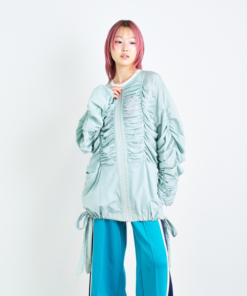 ANNA SUI NYC（アナ スイ エヌ ワイ シー）の「シャーリングダブルジップブルゾン（ブルゾン・レディース・ブラック/アイボリー/ミント・FREE）」の20枚目の写真