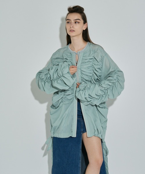 ANNA SUI NYC（アナ スイ エヌ ワイ シー）の「シャーリングダブルジップブルゾン（ブルゾン・レディース・ブラック/アイボリー/ミント・FREE）」の11枚目の写真