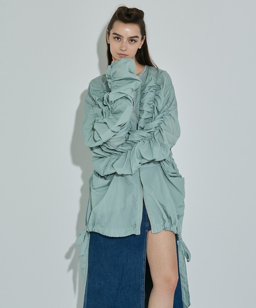 ANNA SUI NYC（アナ スイ エヌ ワイ シー）の「シャーリングダブルジップブルゾン（ブルゾン・レディース・ブラック/アイボリー/ミント・FREE）」の13枚目の写真