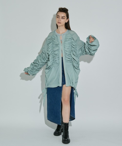 ANNA SUI NYC（アナ スイ エヌ ワイ シー）の「シャーリングダブルジップブルゾン（ブルゾン・レディース・ブラック/アイボリー/ミント・FREE）」の18枚目の写真