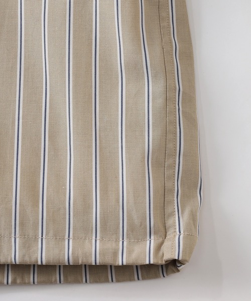 SLICK(スリック)の「【SLICK/スリック】100/2 Stripe Drawstring Shirt / 100/2ストライプドローストリングシャツ/オーバーサイズ シルエット / クラシック /ドローコード(シャツ/ブラウス・メンズ・ベージュ/ネイビー/ブルーグレー・1/2/3)」の22枚目の写真