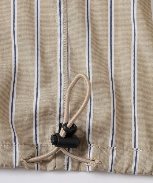 SLICK(スリック)の「【SLICK/スリック】100/2 Stripe Drawstring Shirt / 100/2ストライプドローストリングシャツ/オーバーサイズ シルエット / クラシック /ドローコード(シャツ/ブラウス・メンズ・ベージュ/ネイビー/ブルーグレー・1/2/3)」の20枚目の写真