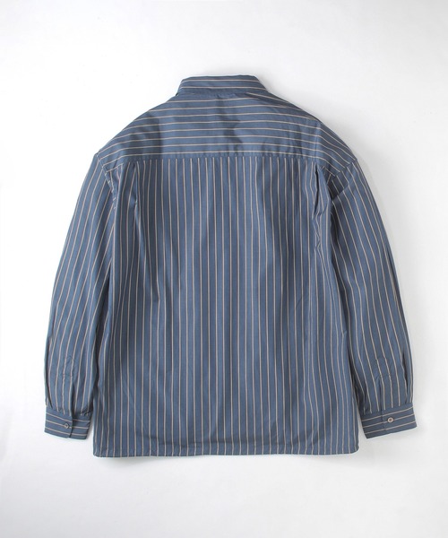 SLICK(スリック)の「【SLICK/スリック】100/2 Stripe Drawstring Shirt / 100/2ストライプドローストリングシャツ/オーバーサイズ シルエット / クラシック /ドローコード(シャツ/ブラウス・メンズ・ベージュ/ネイビー/ブルーグレー・1/2/3)」の10枚目の写真