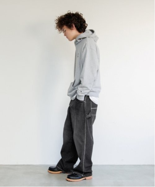 GLAZOS(グラソス)の「【大人向けサイズあり】デニム・ペインターパンツ(デニムパンツ・キッズ・ブルー/ライトブルー/ブラック・S/M/L/LL)」の10枚目の写真