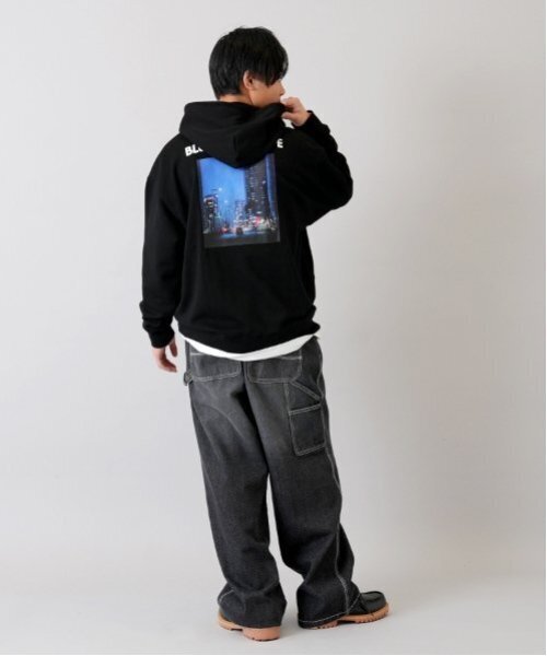 GLAZOS(グラソス)の「【大人向けサイズあり】デニム・ペインターパンツ(デニムパンツ・キッズ・ブルー/ライトブルー/ブラック・S/M/L/LL)」の12枚目の写真