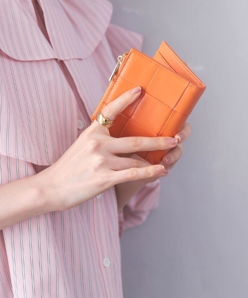 DONOBAN（ドノバン）の「レザーメッシュ財布（財布・レディース・ピンク/ネイビー/イエロー/ミント/オレンジ/ブラック/ブルー・ONE）」の7枚目の写真