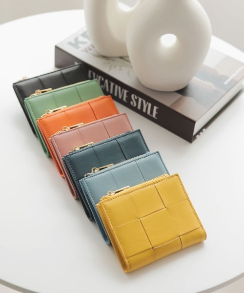 DONOBAN（ドノバン）の「レザーメッシュ財布（財布・レディース・ピンク/ネイビー/イエロー/ミント/オレンジ/ブラック/ブルー・ONE）」の10枚目の写真