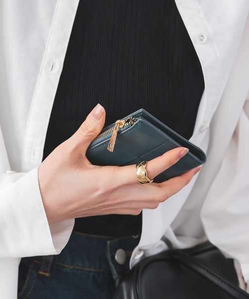 DONOBAN（ドノバン）の「レザーメッシュ財布（財布・レディース・ピンク/ネイビー/イエロー/ミント/オレンジ/ブラック/ブルー・ONE）」の18枚目の写真