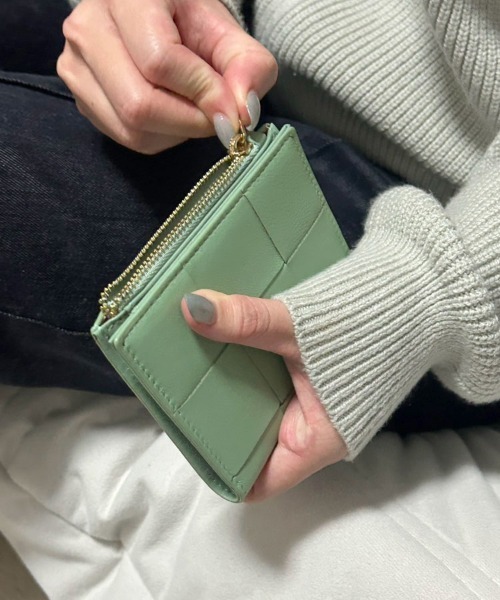 DONOBAN（ドノバン）の「レザーメッシュ財布（財布・レディース・ピンク/ネイビー/イエロー/ミント/オレンジ/ブラック/ブルー・ONE）」の16枚目の写真