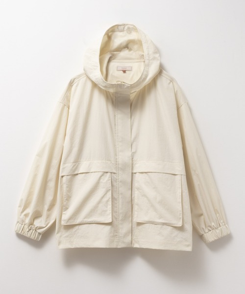 HusHusH(ハッシュアッシュ)の「HusHusH フーデットジャケット(マウンテンパーカー・レディース・ナチュラル/ネイビー・M/L)」の13枚目の写真
