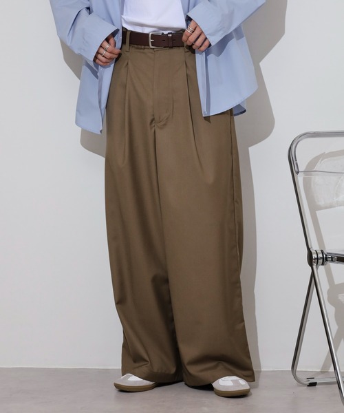many men many mind（メニーメンメニーマインド）の「MANYMENMANYMINDS テック　TR　ワイドスラックス（スラックス・メンズ・ベージュ/グレー/ブラック・M/L）」の17枚目の写真