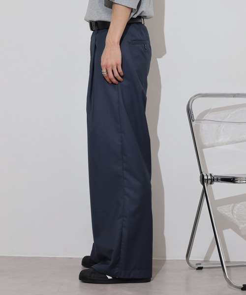 many men many mind（メニーメンメニーマインド）の「MANYMENMANYMINDS テック　TR　ワイドスラックス（スラックス・メンズ・ベージュ/グレー/ブラック・M/L）」の12枚目の写真