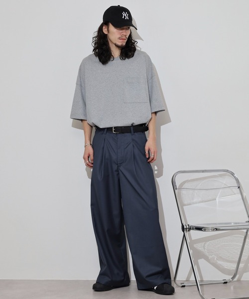 many men many mind（メニーメンメニーマインド）の「MANYMENMANYMINDS テック　TR　ワイドスラックス（スラックス・メンズ・ベージュ/グレー/ブラック・M/L）」の22枚目の写真