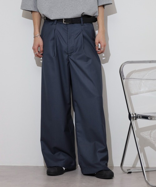 many men many mind（メニーメンメニーマインド）の「MANYMENMANYMINDS テック　TR　ワイドスラックス（スラックス・メンズ・ベージュ/グレー/ブラック・M/L）」の20枚目の写真