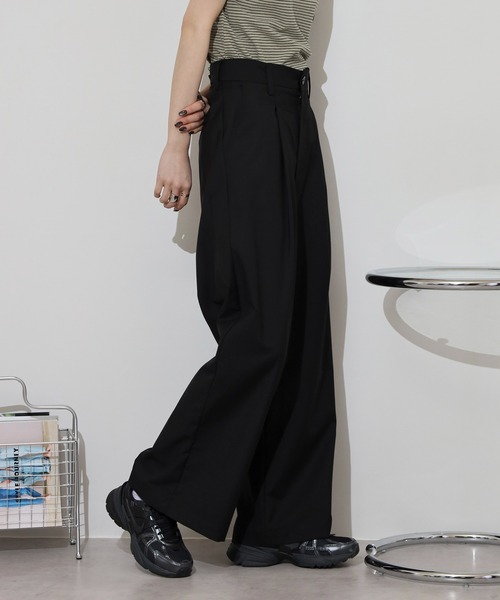 many men many mind（メニーメンメニーマインド）の「MANYMENMANYMINDS テック　TR　ワイドスラックス（スラックス・メンズ・ベージュ/グレー/ブラック・M/L）」の6枚目の写真