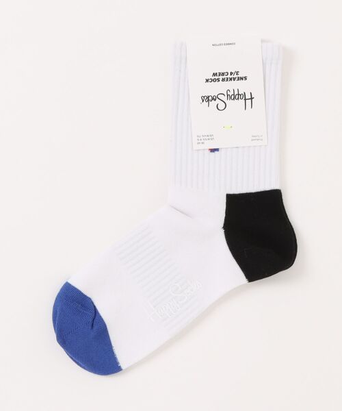 Happy Socks(ハッピーソックス)の「●HAPPY SOCKS●ワンポイントデザインソックス(ソックス/靴下・レディース・ホワイト・SMALL)」の1枚目の写真