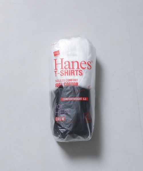 HANES(ヘインズ)の「Hanes/2P JapanFit for HER スリーブレスTシャツ(Tシャツ/カットソー・レディース・プラチナム/その他1・M)」の2枚目の写真