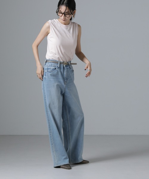 HANES(ヘインズ)の「Hanes/2P JapanFit for HER スリーブレスTシャツ(Tシャツ/カットソー・レディース・プラチナム/その他1・M)」の6枚目の写真