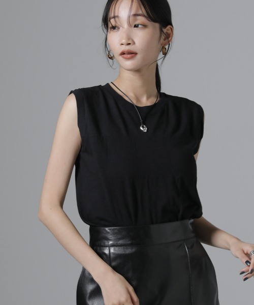 HANES(ヘインズ)の「Hanes/2P JapanFit for HER スリーブレスTシャツ(Tシャツ/カットソー・レディース・プラチナム/その他1・M)」の11枚目の写真